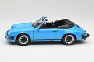 Porsche 911 930 Carrera Cabriolet Blå Minichamps 1:18 100063032 Metall — bild 4 av 8