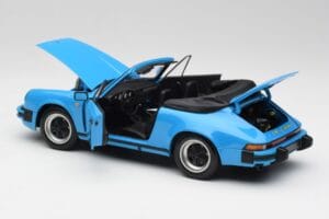 Porsche 911 930 Carrera Cabriolet Blå Minichamps 1:18 100063032 Metall — bild 5 av 8