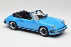 Porsche 911 930 Carrera Cabriolet Blå Minichamps 1:18 100063032 Metall — bild 6 av 8