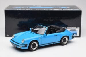 Porsche 911 930 Carrera Cabriolet Blå Minichamps 1:18 100063032 Metall — bild 8 av 8