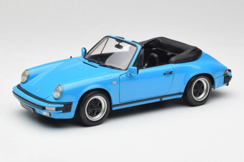 Porsche 911 930 Carrera Cabriolet Blå Minichamps 1:18 100063032 Metall