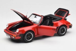 Porsche 911 930 Turbo Cabriolet Röd Norev 1:18 187664 Metall — bild 2 av 8