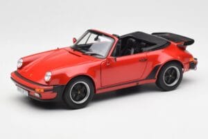Porsche 911 930 Turbo Cabriolet Röd Norev 1:18 187664 Metall