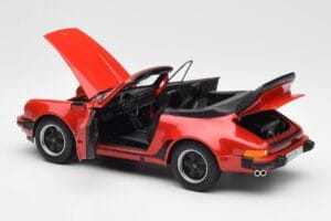 Porsche 911 930 Turbo Cabriolet Röd Norev 1:18 187664 Metall — bild 5 av 8