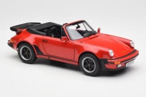 Porsche 911 930 Turbo Cabriolet Röd Norev 1:18 187664 Metall — bild 6 av 8