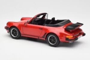 Porsche 911 930 Turbo Cabriolet Röd Norev 1:18 187664 Metall — bild 7 av 8