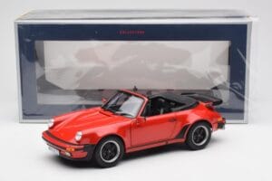 Porsche 911 930 Turbo Cabriolet Röd Norev 1:18 187664 Metall — bild 8 av 8