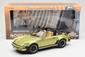 Porsche 911 930 Turbo Targa Grön Metallic Norev 1:18 187526 Metall — bild 10 av 10