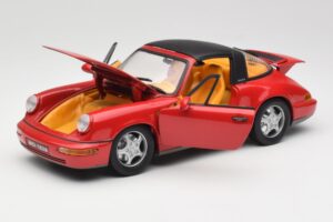 Porsche 911 964 Carrera 2 Targa Röd Anson 1:18 30305-W Metall — bild 2 av 8