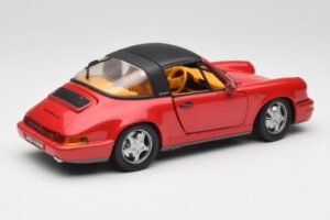 Porsche 911 964 Carrera 2 Targa Röd Anson 1:18 30305-W Metall — bild 3 av 8