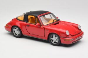 Porsche 911 964 Carrera 2 Targa Röd Anson 1:18 30305-W Metall — bild 6 av 8