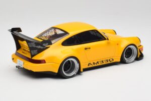 Porsche 911 964 RWB Keema Yellow GT Spirit 1:18 GT492 Resin — bild 2 av 6