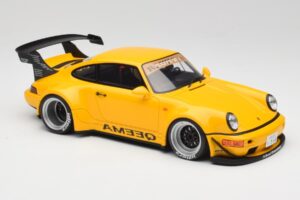 Porsche 911 964 RWB Keema Yellow GT Spirit 1:18 GT492 Resin — bild 4 av 6