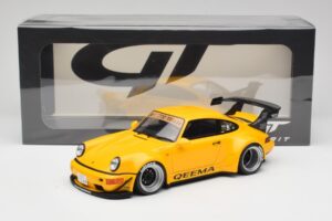 Porsche 911 964 RWB Keema Yellow GT Spirit 1:18 GT492 Resin — bild 6 av 6