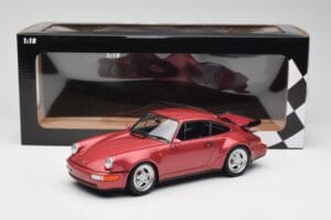 Porsche 911 964 Turbo Röd Minichamps 1:18 155069102 Metall — bild 6 av 6