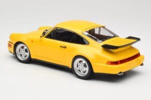 Porsche 911 964 Turbo Gul Minichamps 1:18 155069100 Metall — bild 5 av 6