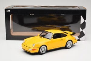 Porsche 911 964 Turbo Gul Minichamps 1:18 155069100 Metall — bild 6 av 6