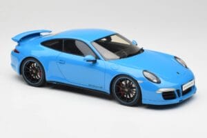 Porsche 911 991 Carrera 4S Aerokit Blå GT Spirit 1:18 GT085 Resin — bild 4 av 6