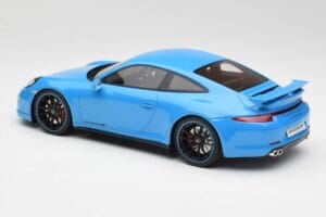Porsche 911 991 Carrera 4S Aerokit Blå GT Spirit 1:18 GT085 Resin — bild 5 av 6