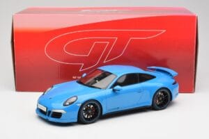 Porsche 911 991 Carrera 4S Aerokit Blå GT Spirit 1:18 GT085 Resin — bild 6 av 6