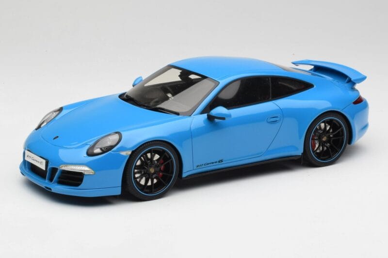 Porsche 911 991 Carrera 4S Aerokit Blå GT Spirit 1:18 GT085 Resin