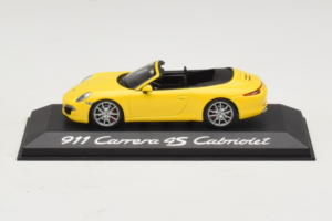 Porsche 911 991 Carrera 4S Cabriolet Gul Minichamps 1:43 WAP0201120C Metall