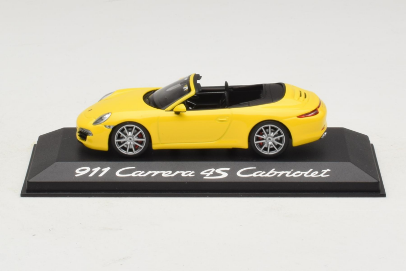 Porsche 911 991 Carrera 4S Cabriolet Gul Minichamps 1:43 WAP0201120C Metall