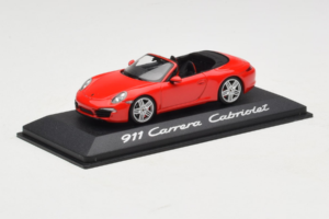 Porsche 911 991 Carrera Cabriolet Röd Minichamps 1:43 WAP0200120C Metall — bild 2 av 4