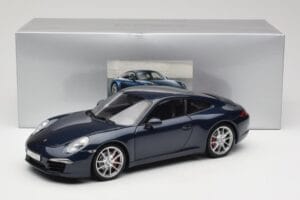 Porsche 911 991 Carrera S Blue Metallic Minichamps 1:18 WAP0210200C Metall — bild 8 av 8