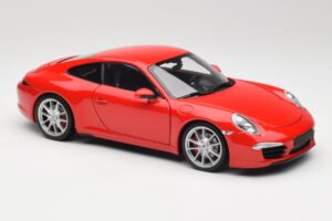 Porsche 911 991 Carrera S Guards Röd Minichamps 1:18 100061020 Metall — bild 6 av 8