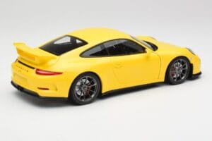Porsche 911 991 GT3 Racing Gul & Silverfälgar Minichamps 1:18 110062722 Metall — bild 3 av 8