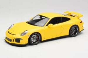 Porsche 911 991 GT3 Racing Gul & Silverfälgar Minichamps 1:18 110062722 Metall