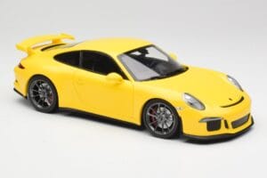 Porsche 911 991 GT3 Racing Gul & Silverfälgar Minichamps 1:18 110062722 Metall — bild 6 av 8