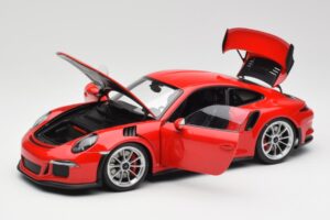 Porsche 911 991 GT3 RS Guards Röd Silver Fälgar AUTOart 1:18 78165 Metall — bild 2 av 8