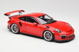 Porsche 911 991 GT3 RS Guards Röd Silver Fälgar AUTOart 1:18 78165 Metall — bild 6 av 8