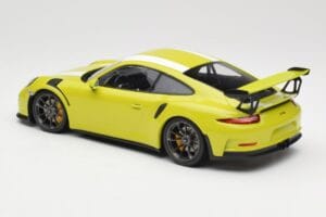 Porsche 911 991.1 GT3 RS Lizard Green & Stripes Minichamps 1:18 155066224 Metall — bild 5 av 6
