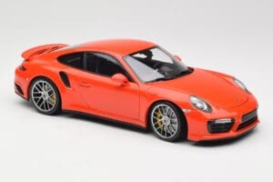 Porsche 911 991 Turbo S Lava Orange Minichamps 1:18 110067120 Metall — bild 6 av 8