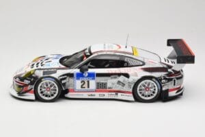 Porsche 911 991.1 GT3 R #21 WTM Racing J. Stursberg / V. Krumbach 24h Nurburgring 2016 Minichamps 1:18 155166021 Metall — bild 3 av 6