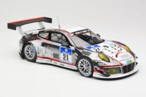 Porsche 911 991.1 GT3 R #21 WTM Racing J. Stursberg / V. Krumbach 24h Nurburgring 2016 Minichamps 1:18 155166021 Metall — bild 4 av 6