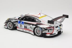 Porsche 911 991.1 GT3 R #21 WTM Racing J. Stursberg / V. Krumbach 24h Nurburgring 2016 Minichamps 1:18 155166021 Metall — bild 5 av 6