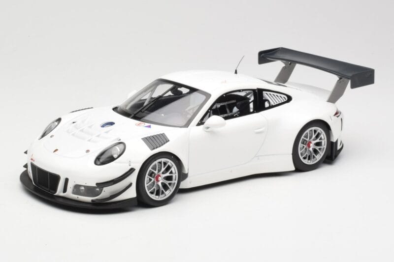 Porsche 911 991.1 GT3 R Vit Med Silverfälgar Minichamps 1:18 153166000 Metall