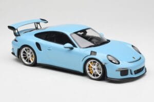Porsche 911 991.1 GT3 RS Blå Matta Fälgar Minichamps 1:18 153066235 Metall — bild 4 av 6