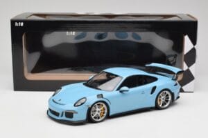 Porsche 911 991.1 GT3 RS Blå Matta Fälgar Minichamps 1:18 153066235 Metall — bild 6 av 6