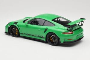 Porsche 911 991.1 GT3 RS Grön Svarta Fälgar Minichamps 1:18 153066228 Metall — bild 5 av 6