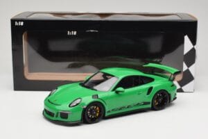 Porsche 911 991.1 GT3 RS Grön Svarta Fälgar Minichamps 1:18 153066228 Metall — bild 6 av 6