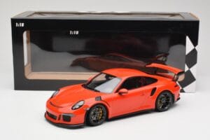 Porsche 911 991.1 GT3 RS Lava Orange Minichamps 1:18 155066220 Metall — bild 6 av 6