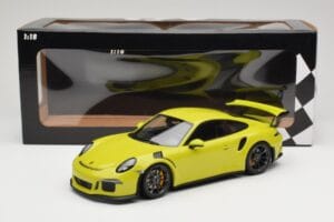 Porsche 911 991.1 GT3 RS Ljusgrön Minichamps 1:18 155066222 Metall — bild 6 av 6