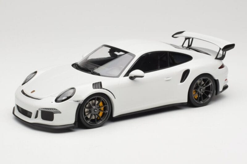 Porsche 911 991.1 GT3 RS Vit Svarta Fälgar Minichamps 1:18 153066224 Metall
