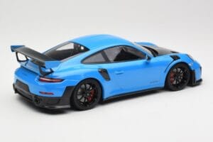 Porsche 911 991.2 GT2 RS Blå med Svarta Fälgar Minichamps 1:18 155068308 Metall — bild 2 av 6