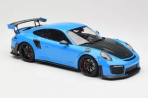 Porsche 911 991.2 GT2 RS Blå med Svarta Fälgar Minichamps 1:18 155068308 Metall — bild 4 av 6